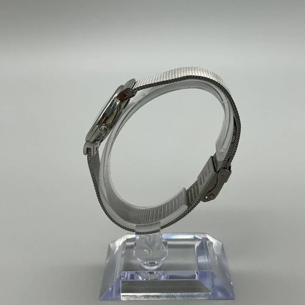 Skagen 355SGSC Womens Watch 26mm Silver Tone Stainless Steel Date New Battery